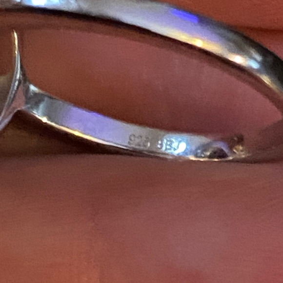 NWOT AFRICAN AMETHYST W ZIRCON STERLING RING - Picture 2 of 10